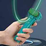 Handheld Double Wheel Rope Launcher – Glow-in-the-Dark Lasso Loop Fidget Toy Green