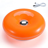 Rechargeable Donut Lamp for Table and Wall with Touch Dimmer Orange