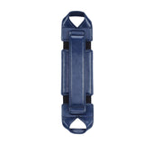 360 Degree Rotating Tablet Holder Stand with PU Leather Hand Strap Blue