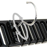 2Pcs Belt and Tie Hangers for Closet Organizer with 20 Hooks Black