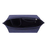 Felt Purse Insert Organizer Interior Zipper Storage Bag for Handbag Tote Bag Insert Bag Navy