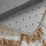 Modern Checkered Style Plush Rug Soft Area Rug for Bedroom Living Room Home Office Khaki