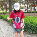 Mesh Pet Carrier Small Dog Cat Backpack for Travel Hiking Camping Rose