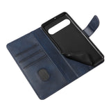 Snap-Lock Flip Cover Wallet Case for Pixel 10 and 10 Pro Flip Cover Blue