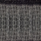 2PCS 100x200cm Shimmer Tassel String Door and Window Divider Curtain Black