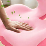 Ergonomic Seat Cushion Office Chair Seat Cushions with L-Shaped Design for Car Gaming Chair Pink