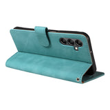 RFID Protective Flip Wallet Case Compatible with Samsung A17 A37 and A57 Aqua Green