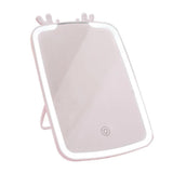 LED Makeup Mirror Touch Control USB Rechargeable Vanity Mirror with 3 Light Modes White