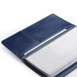120-Slot Portable Business Card Book Holder Organizer for Men Women Dark Blue