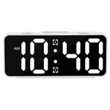 Small Digital Alarm Clock with 5 Dimmers & 5 Alarm Volumes White