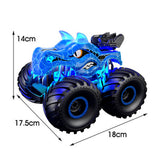 2.4GHz Dinosaur RC Truck Spraying Off Road with LED Lights Blue