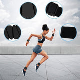 Pair of Wrist Ankle Weights Set Adjustable Wrist Bangles for Yoga Cardio Gym Black
