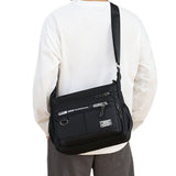 Men’s Multi-Pocket Crossbody Shoulder Bag for Travel and Daily Commuting Black