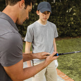 Golf Grip Trainer Attachment Trainer Beginner Outdoor Golf Swing Training Aid Blue