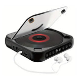 USB/Wired Playback Bluetooth CD Player Rechargeable Walkman Black