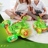 Remote Control 4WD RC Stunt Car 360-degree Rotating with Lights Christmas Gift Style 3