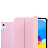 Tri-Fold Smart Cover Auto Wake Sleep Compatible Case for iPad 10th 11th Gen A16 Pink