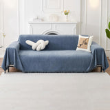 Sofa Towels Couch Throw Cover Blanket Lounge Slipcover Protector Decor Blue