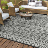 Geometric Pattern Floor Mat Camping Mat for Outdoor Patio Picnic Beach Style 1