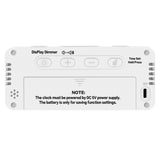 Small Digital Alarm Clock with 5 Dimmers & 5 Alarm Volumes White
