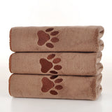 70x140cm Microfiber Dog Towels for Drying Dogs Shower & Bath Supplies Coffee