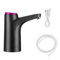 Electric Water Dispenser Pump Automatic Water Bottle Pump for Universal Bottle Black
