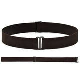 2-Pack Women’s Adjustable Stretch Belts Invisible Elastic Waistband for Pants and Dresses Coffee