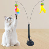 20Pcs Set Interactive Cat Feather Toys Pet Teaser Play Chase Kit