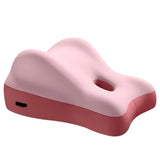 Ergonomic Memory Foam Reading Pillow for Bed and Sofa Pink