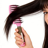 Detangle Nylon Boar Bristle Brush Head Scalp Comb Pink