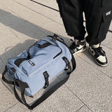 3-in-1 Sports Duffle Bag Travel Backpack Weekender Overnight Bag Blue