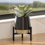 Adjustable Plant Stand for Diameter in 23-32cm Pots Black