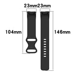 Silicone Watch Strap Wristband for Fitbit Charge 5-Small Style 4