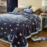 Soft Queen Size Blanket Double-Sided Winter Warm Quilt Throw Blanket Style 2