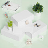 Foldable Cardboard Gift Box Easy Attach for Holiday Packaging White