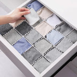 24Pcs Adjustable Clapboard Drawer Cabinet Divider Partition DIY Storage Organiser White