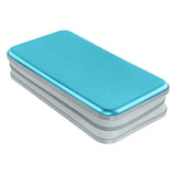 CD Zipper Storage Case for 80 Discs Protective Pages Box with Carrying Handle Blue