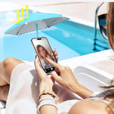 Universal Phone Umbrell for Beach Pool Accessories Travel Vacation Essentials Blue