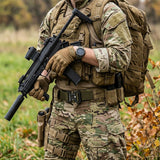 Nylon Tactical Belt Quick-Release for Outdoor Work Army Green