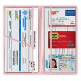 Car Registration and Insurance Card Holder Vehicle License Document Organizer Rose Gold