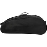 Badminton Racket Bag Holds 4-6 with Shoe Compartment Shoulder Strap Black