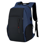 Travel Laptop Backpack with USB Charging Port – Fits 15.6 Inch Laptop School Bag Blue