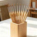 11 PCS Artist Paint Brush Detail Brush Set for Watercolor Acrylic Oil Khaki