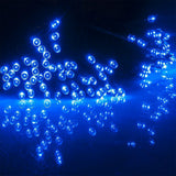 Garden Decoration Solar String Lights Outdoor with 8 Modes Blue