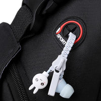Water-resistant Travel Chest Pack Outdoor Shoulder Sling Bag Crossbody Bag with Earphone Hole Black