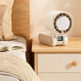 Rechargeable Handheld Portable Fan with Ice Cooler 100-Speed Control Beige