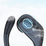 Wireless Bluetooth Headphone Sport Earbuds Stereo Over Ear Earphone with Earhook Black
