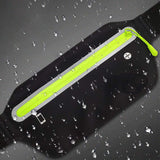 Sport Waist Bum Slim Belt Bag forJogging Running Hiking Zipper Fanny Pack Pouch Black