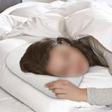Ergonomic Ear Hole Pillow for Side Sleepers White