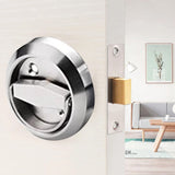 Cavity Sliding door Lock-Privacy function Stainless Steel Silver